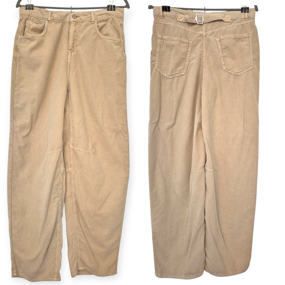 BDG Cream Logan Cinch Back Corduroy Jeans Sz 26 - Picture 5 of 7